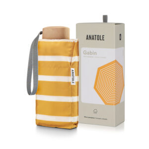 Parasol Compact Stripes Żółte paski - Thumbnail Image 5