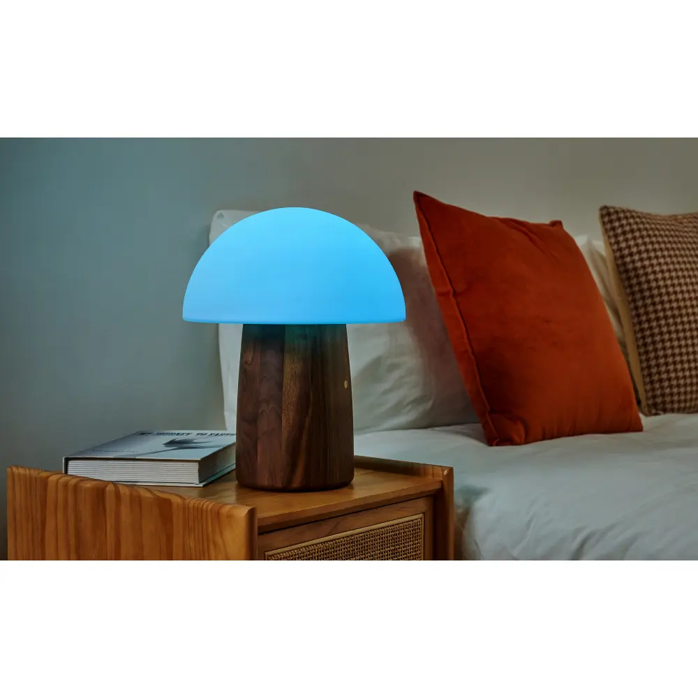 Duża Lampa Alice Mushroom White Ash Wood - obrazek 4