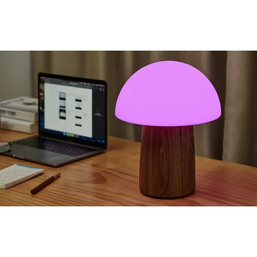 Duża Lampa Alice Mushroom White Ash Wood - obrazek 3