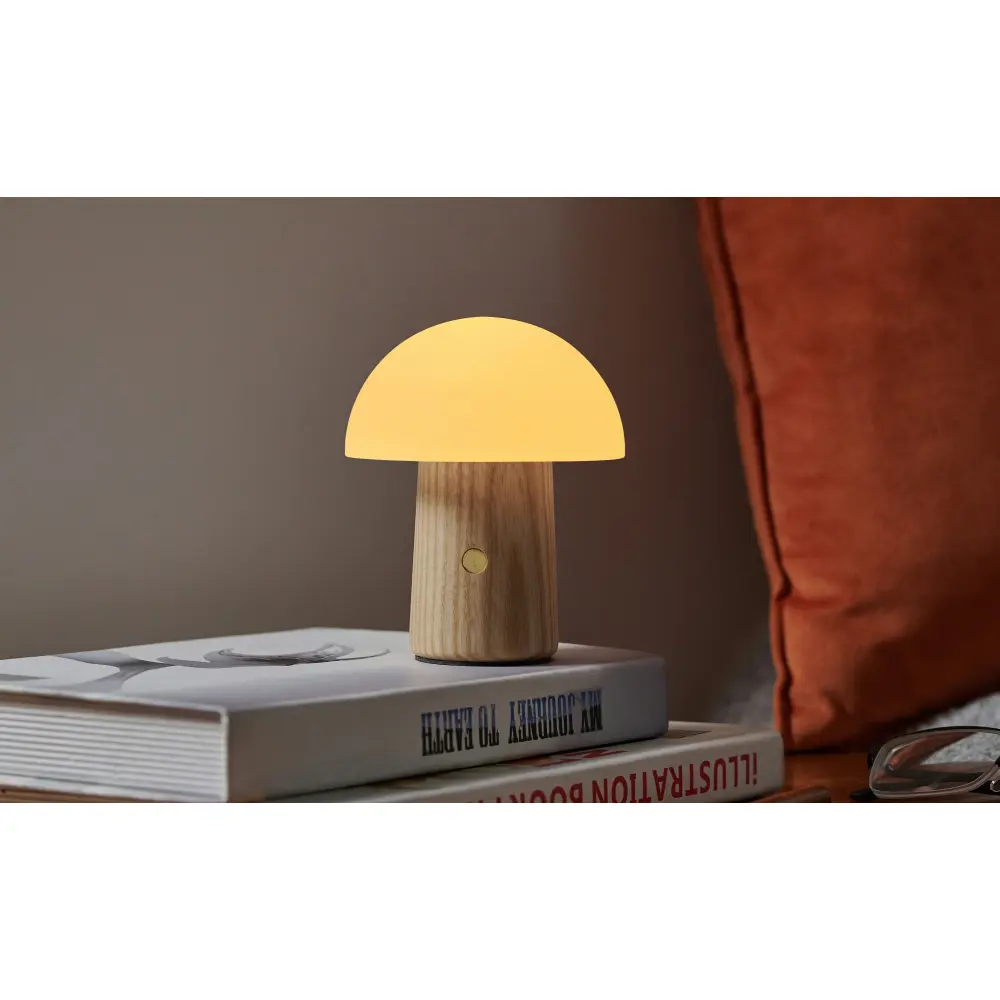 Lampa Alice Mushroom Mini White Ash Wood - obrazek 3