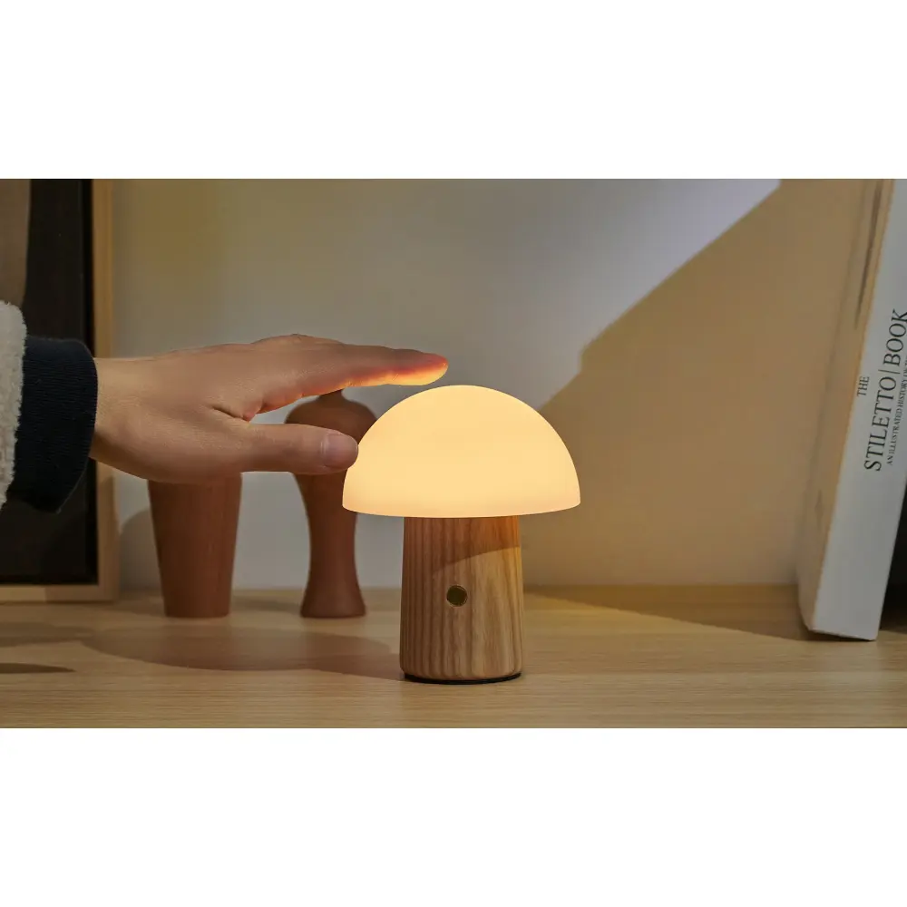 Lampa Alice Mushroom Mini White Ash Wood - obrazek 4