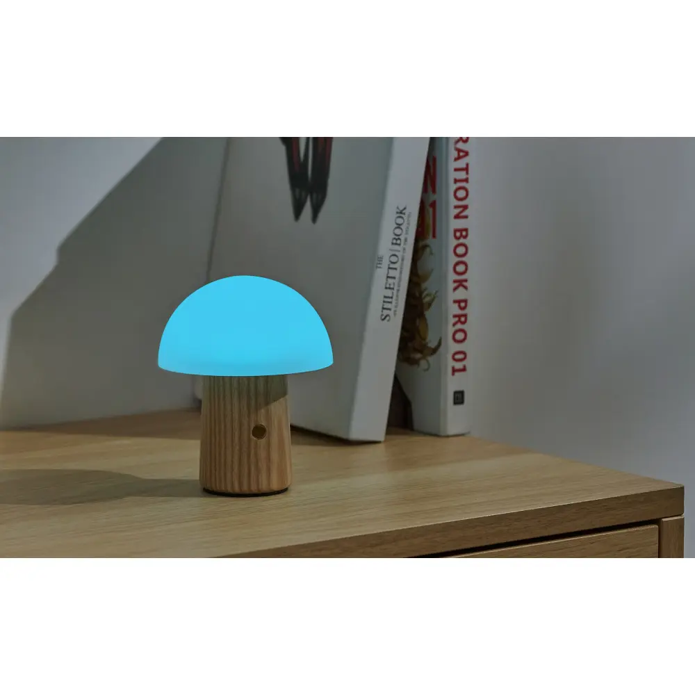 Lampa Alice Mushroom Mini White Ash Wood - obrazek 6