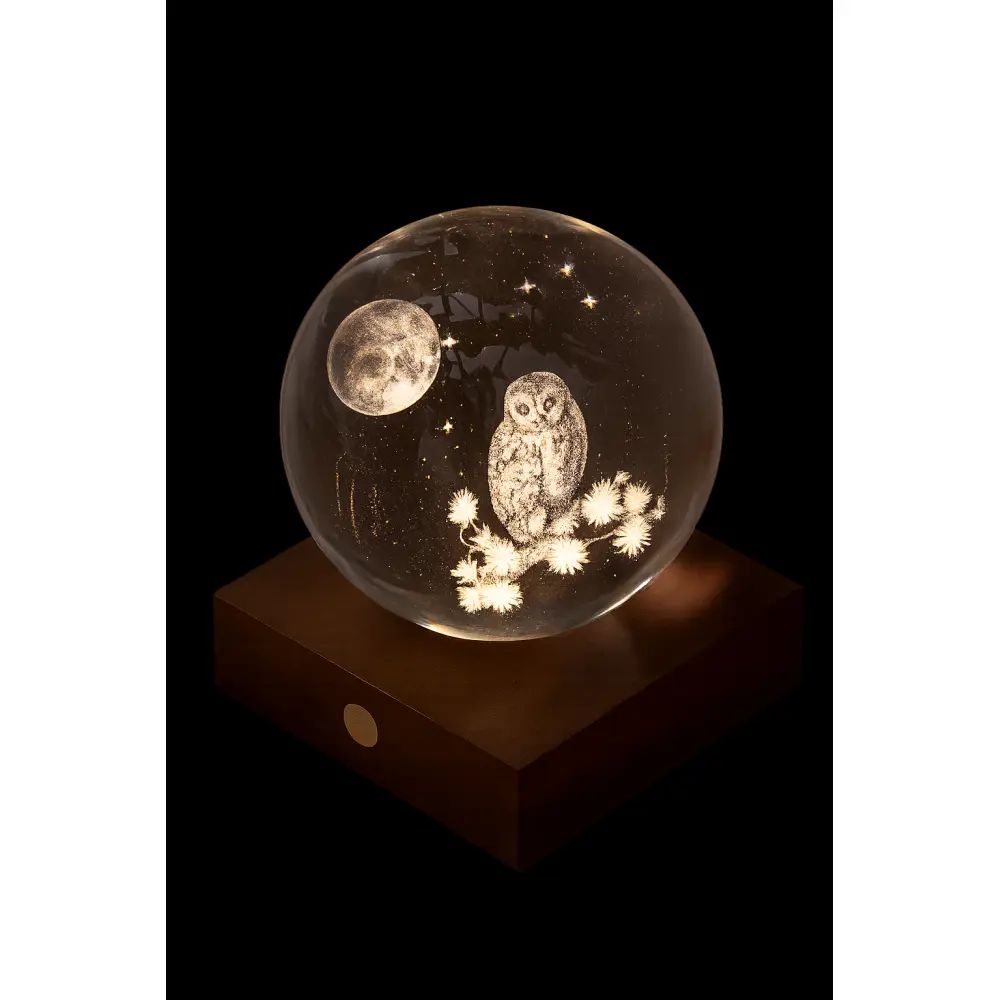 Gingko Amber Light- Owl the Moon Design (2)