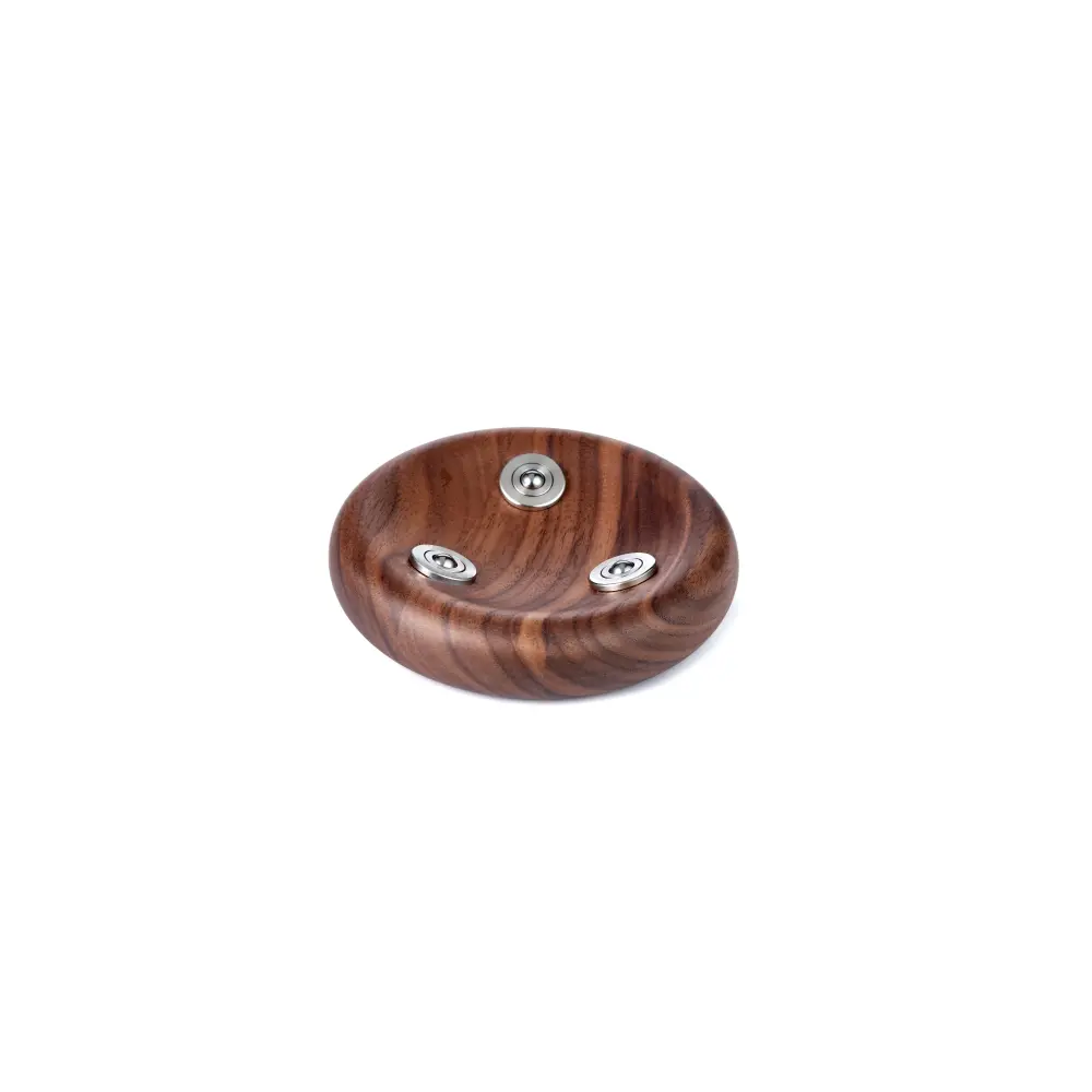 Mini Lampa Atlas Globe Darkblue Walnut base - obrazek 5