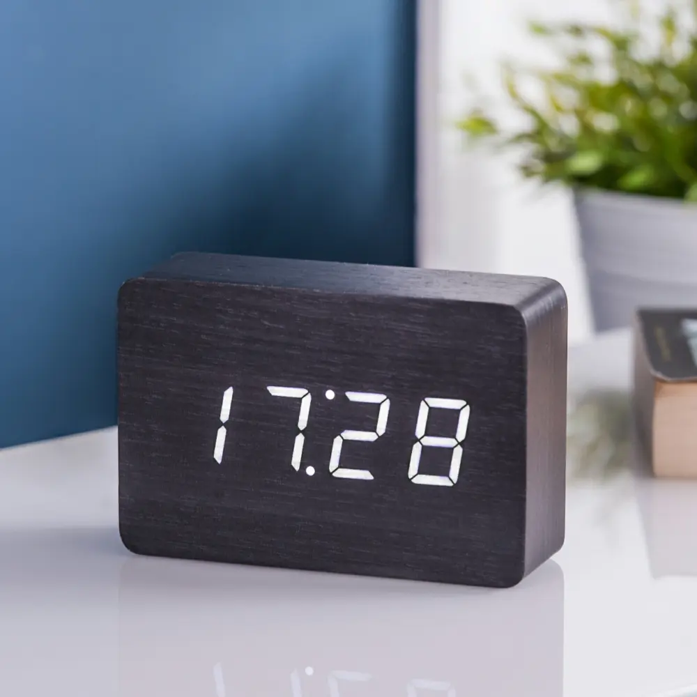 Budzik Brick Click LED Czarny / Biały - obrazek 5