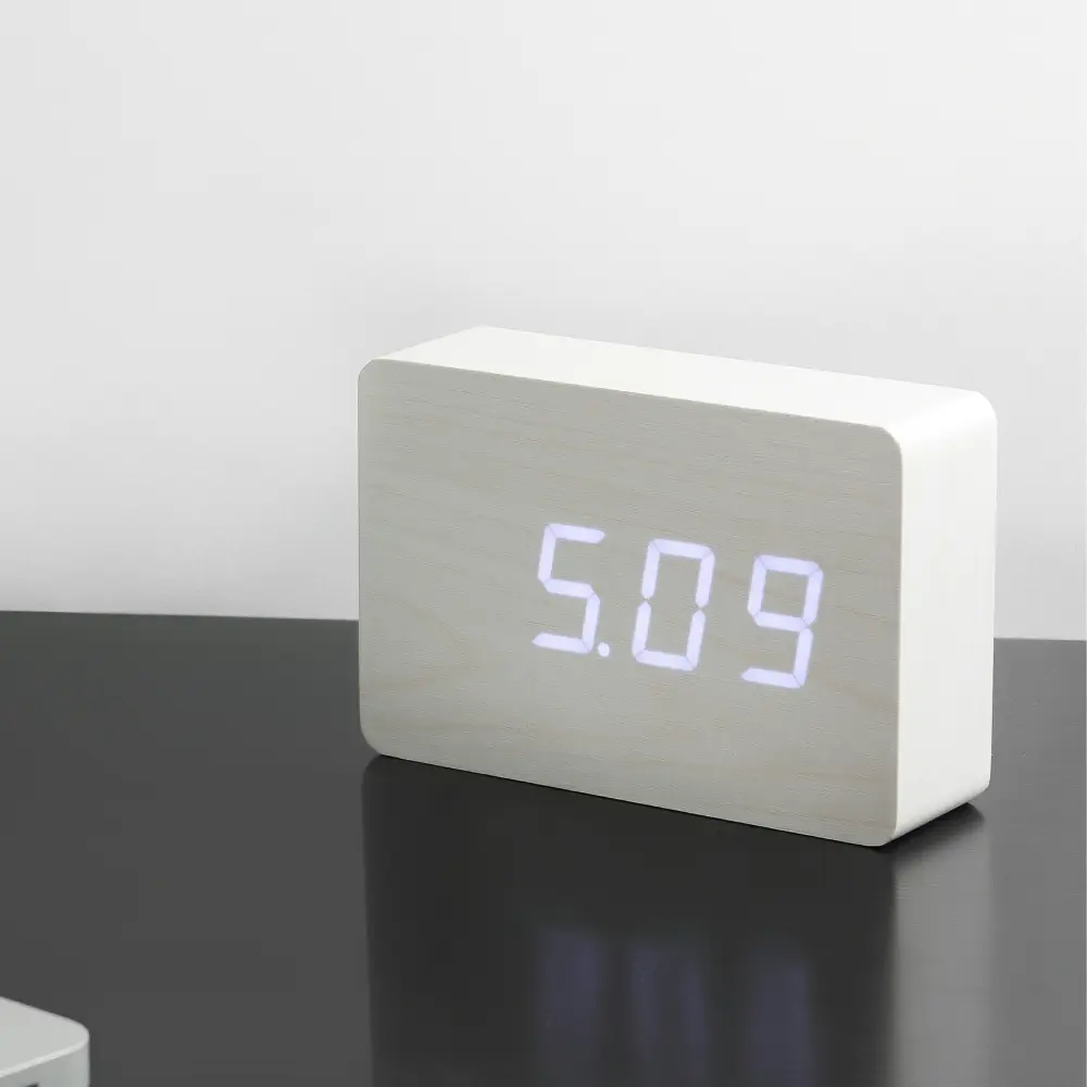 Budzik Brick Click LED Biały - obrazek 5