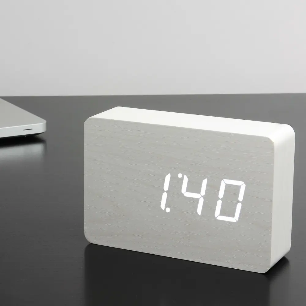Budzik Brick Click LED Biały - obrazek 4