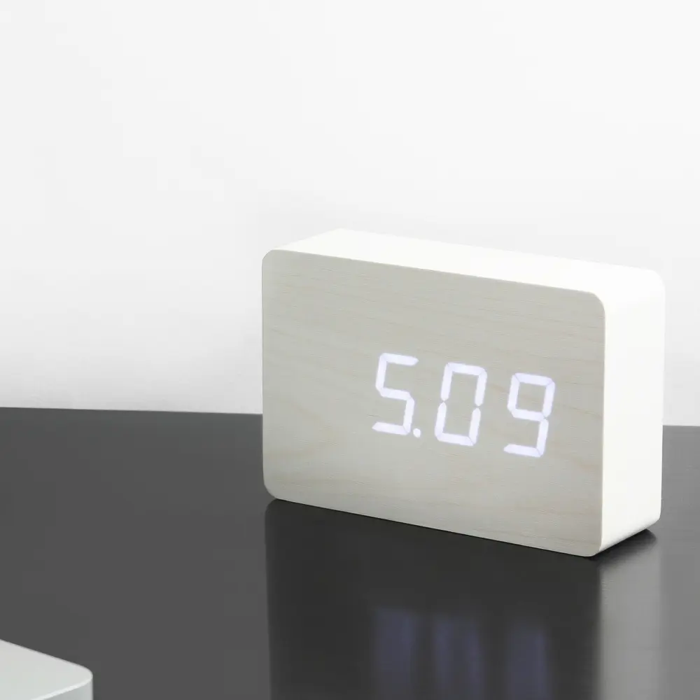 Budzik Brick Click LED Biały - obrazek 2