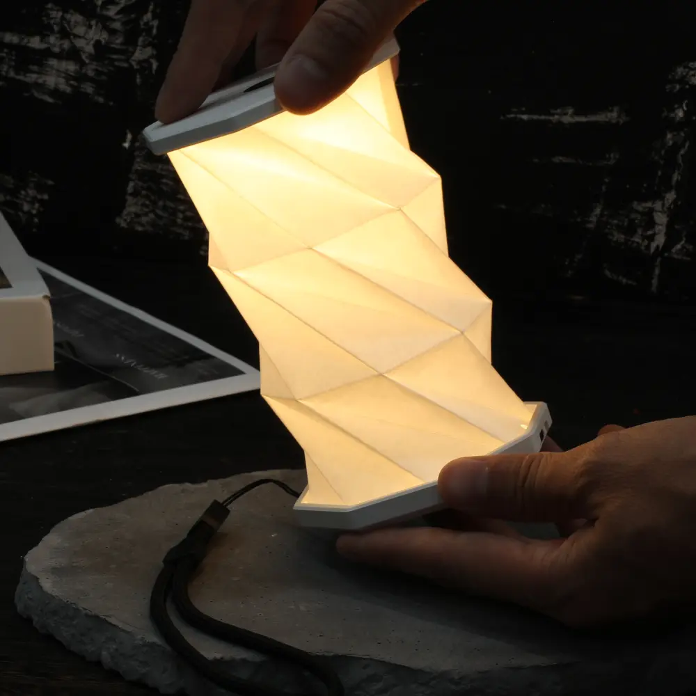 Mini lampa Twist Hexagon Lunar White - obrazek 8