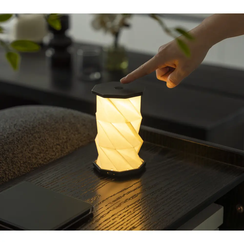 Mini lampa Twist Hexagon Slate Black - obrazek 3