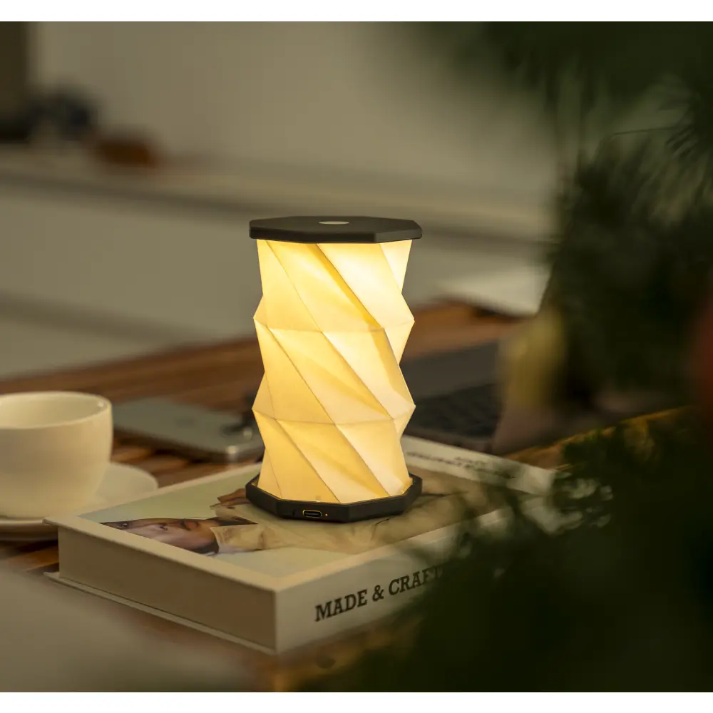 Mini lampa Twist Hexagon Slate Black - obrazek 5