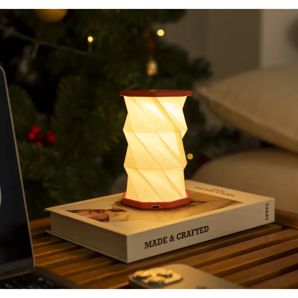 Mini lampa Twist Hexagon Coral Red - obrazek 9