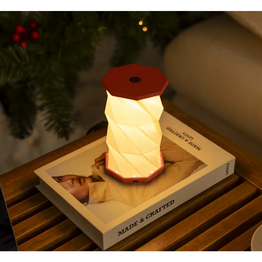 Mini lampa Twist Hexagon Coral Red - obrazek 8