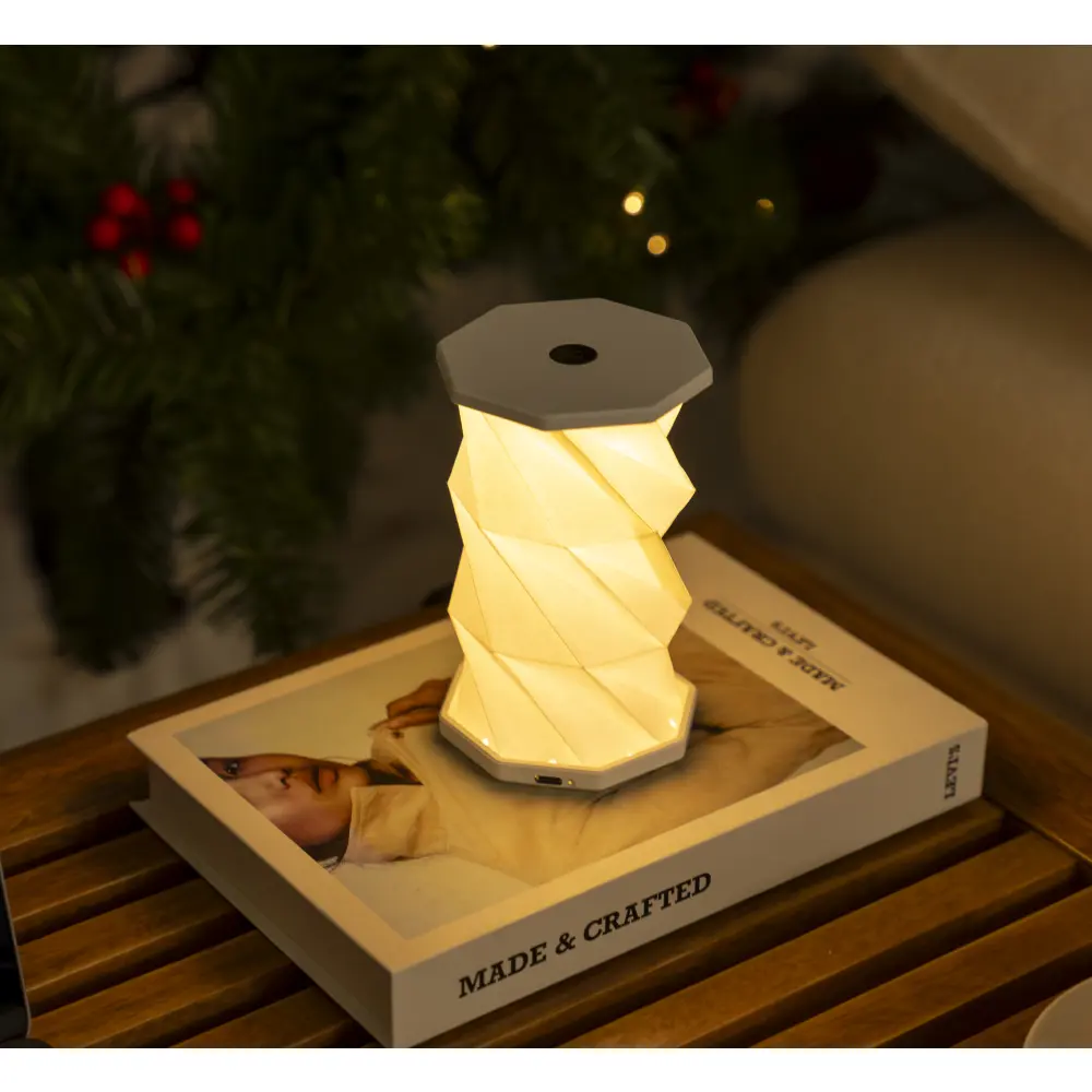 Mini lampa Twist Hexagon Lunar White - obrazek 3