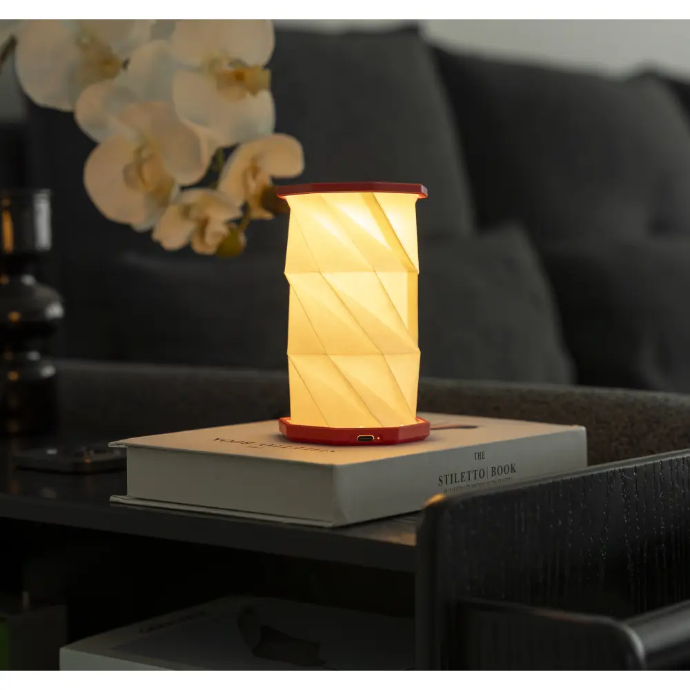Mini lampa Twist Hexagon Coral Red - obrazek 7