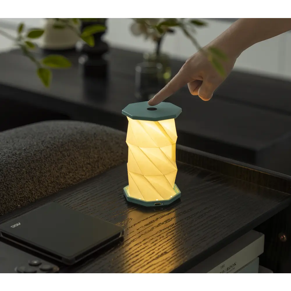Mini lampa Twist Hexagon Lagoon Teal - obrazek 2