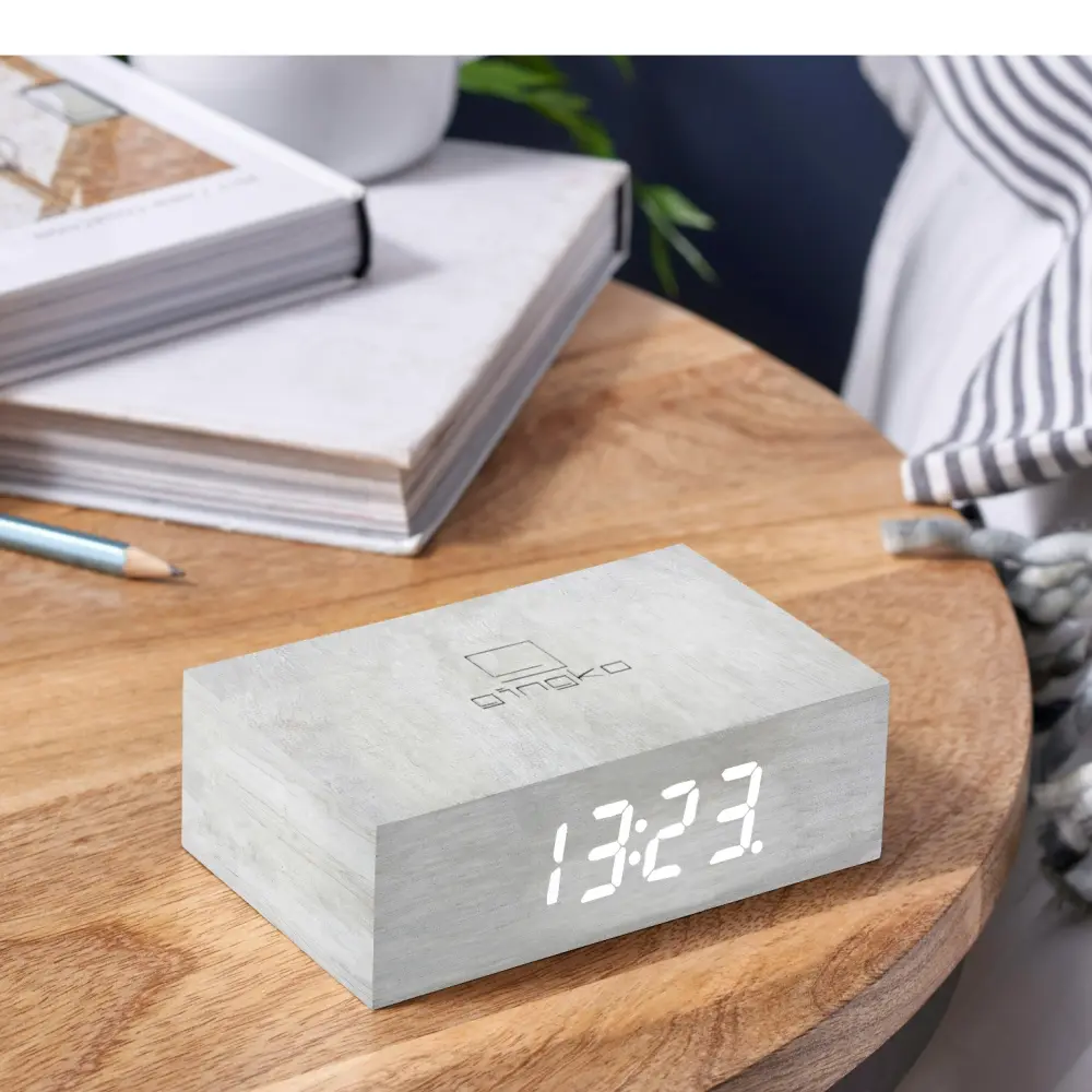 Budzik Flip Cilck Natural White Birch - obrazek 5
