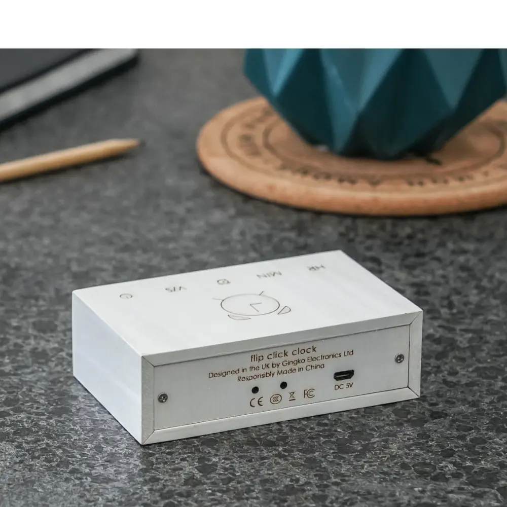 Budzik Flip Cilck Natural White Birch - obrazek 3