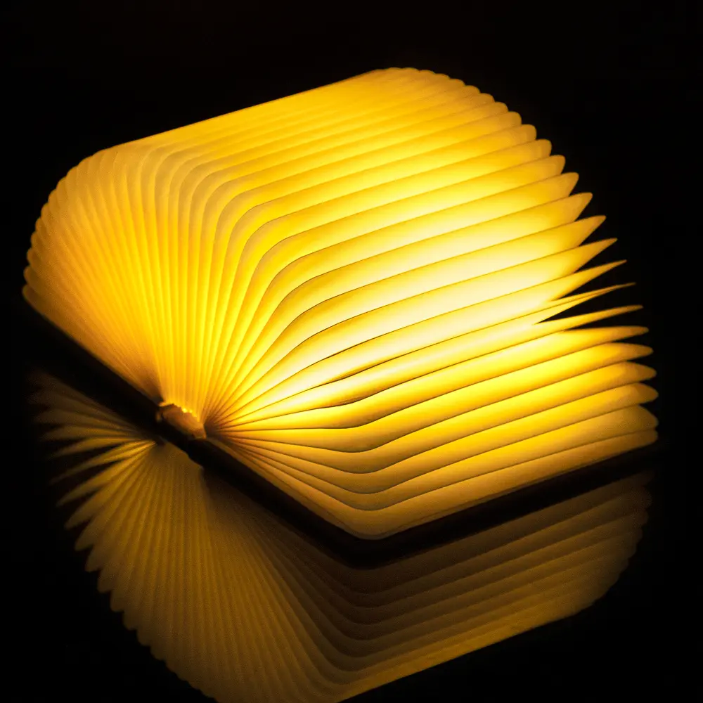 Duża lampa książka Smart Book Maple - wykończenie naturalne drewno - obrazek 4