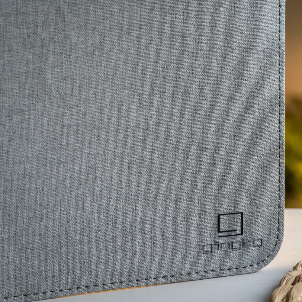 Duża lampa książka Smart Book Urban Grey - wykończenie tkaniną - obrazek 10