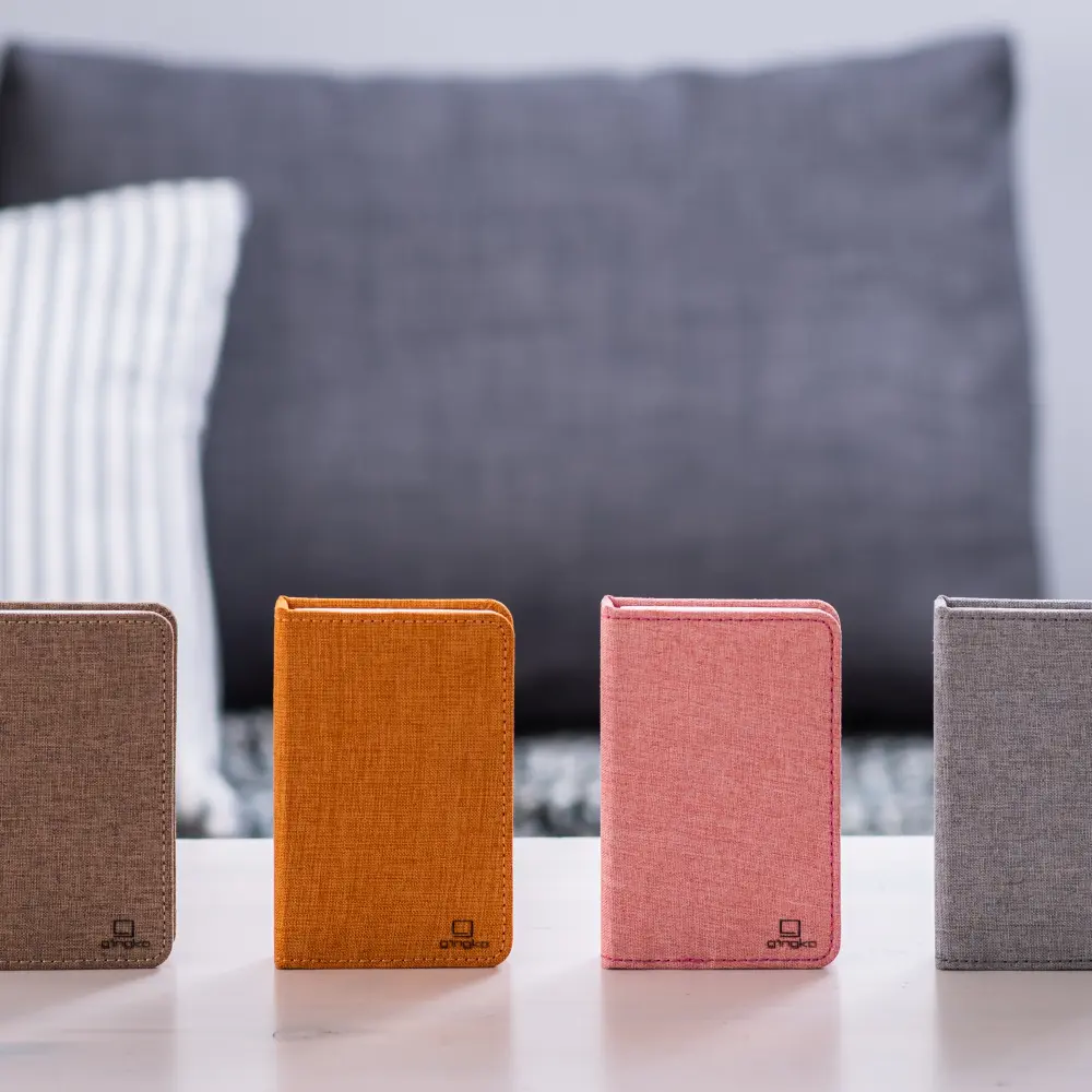 Mini Lampa książka Smart Book Urban Grey - wykończenie tkaniną - obrazek 2