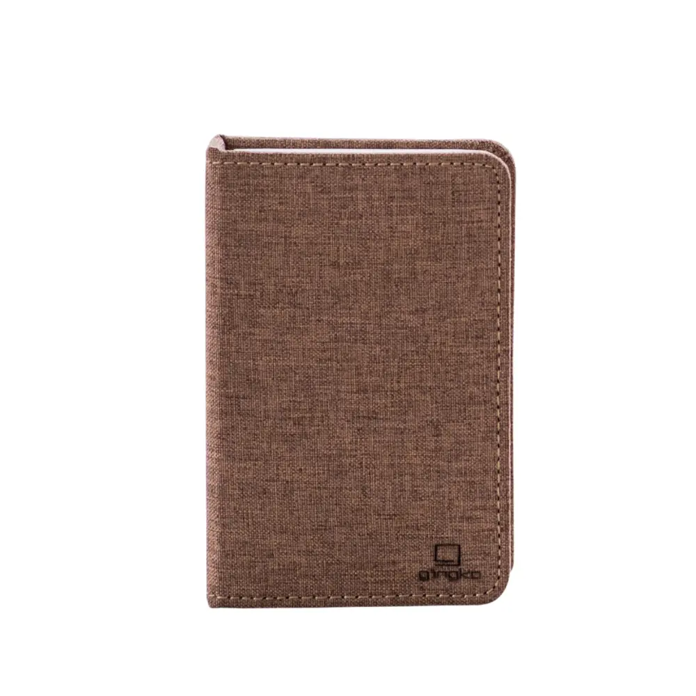 Mini Lampa książka Smart Book Coffee Brown - wykończenie tkaniną