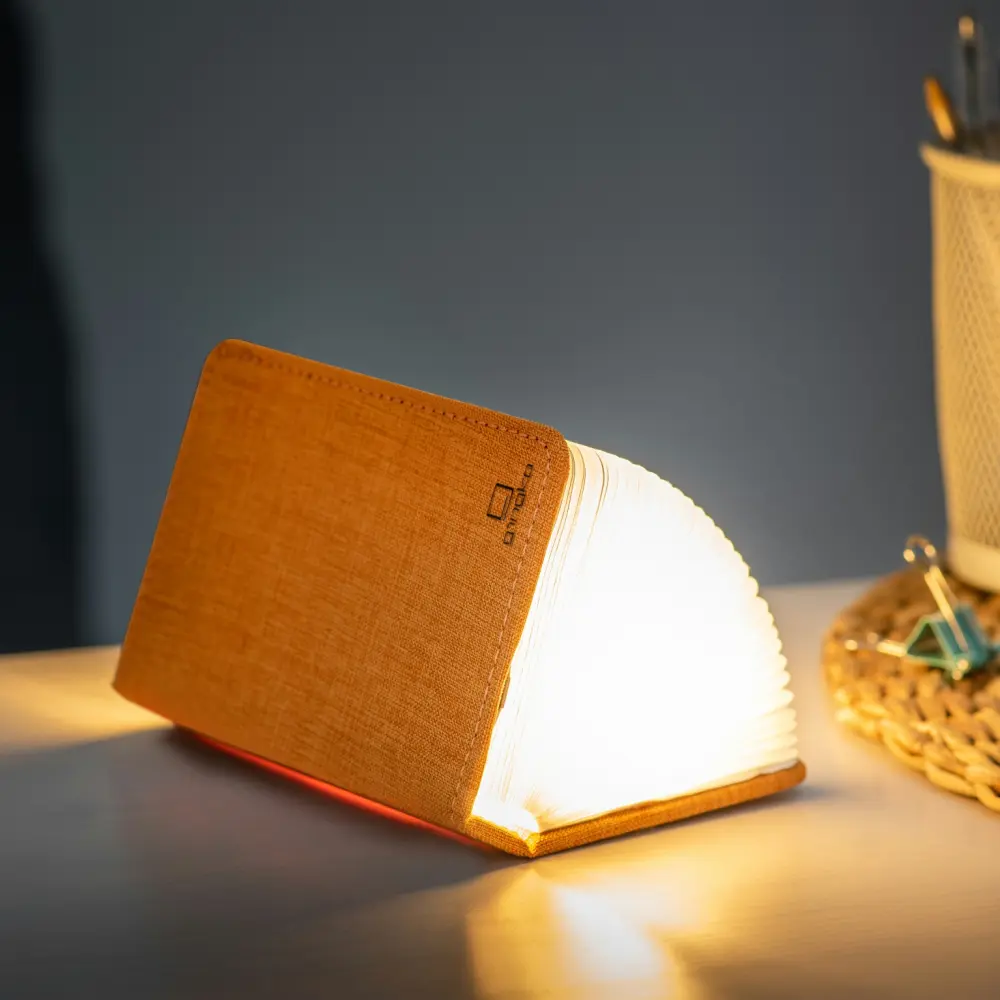 Mini Lampa książka Smart Book Harmony Orange - wykończenie tkaniną - obrazek 12