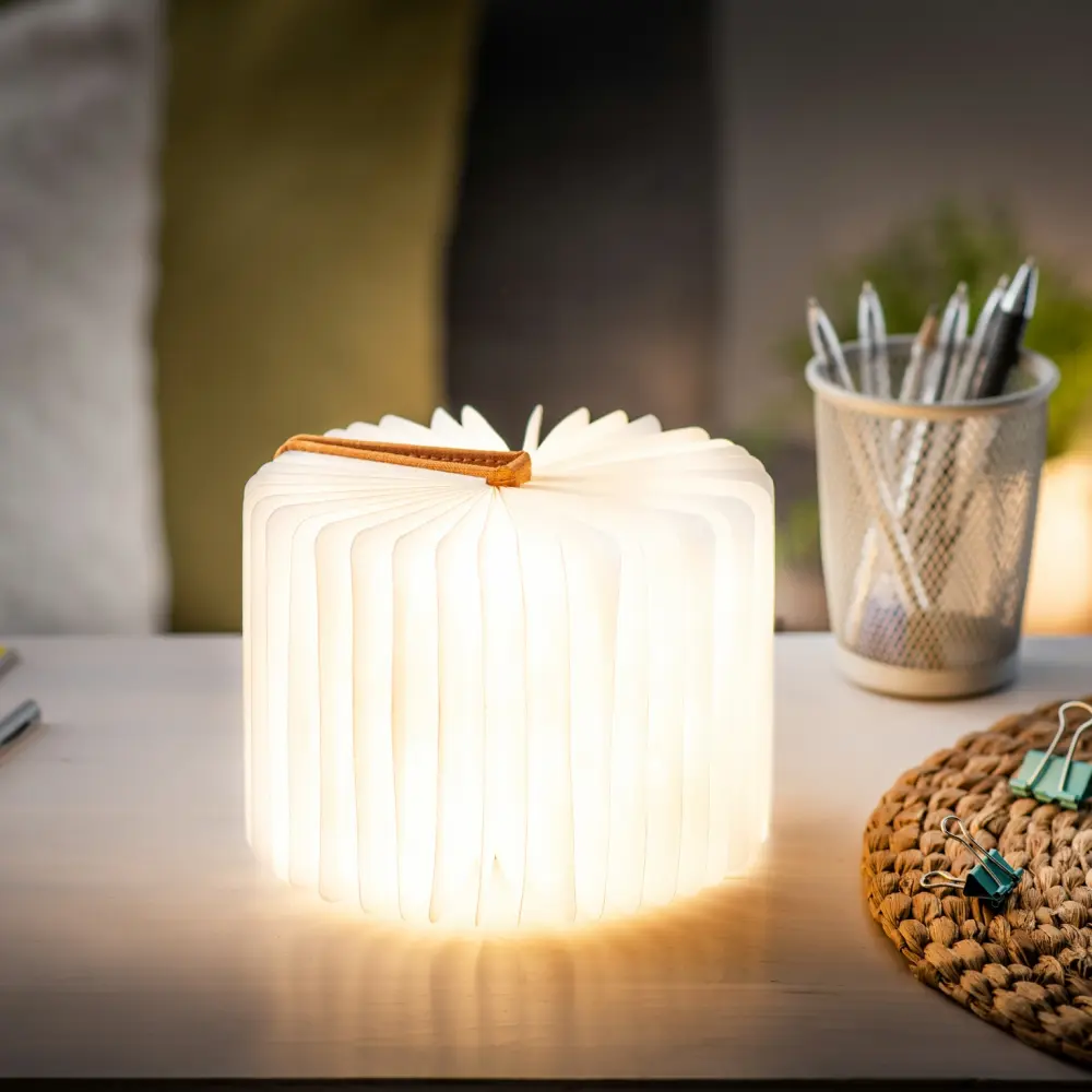 Mini Lampa książka Smart Book Harmony Orange - wykończenie tkaniną - obrazek 4
