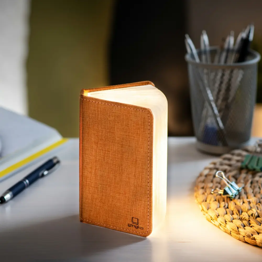Mini Lampa książka Smart Book Harmony Orange - wykończenie tkaniną - obrazek 5