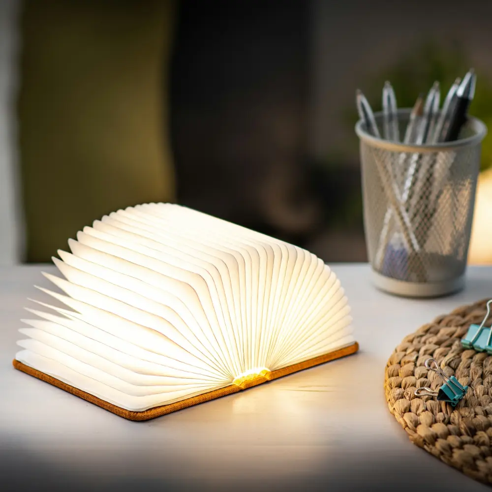 Mini Lampa książka Smart Book Harmony Orange - wykończenie tkaniną - obrazek 6