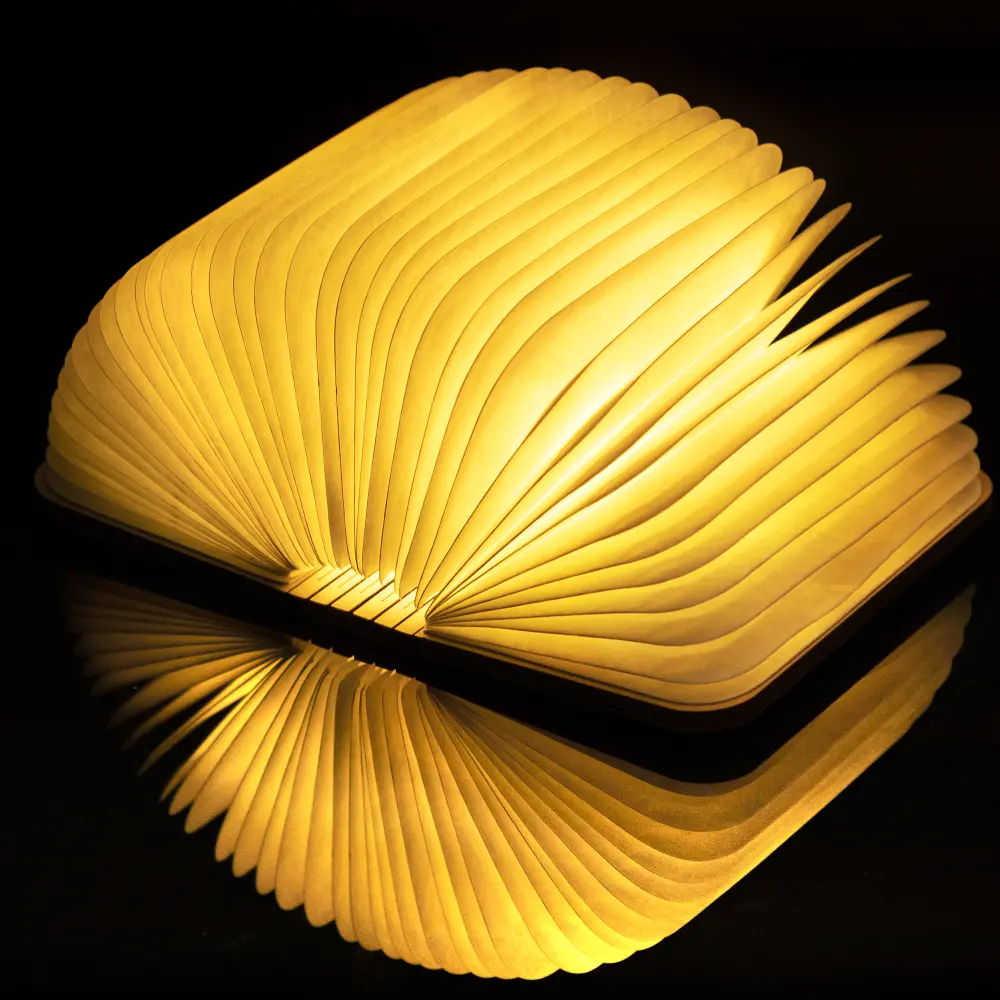 Mini Lampa książka Smart Book Maple - wykończenie naturalne drewno - obrazek 8