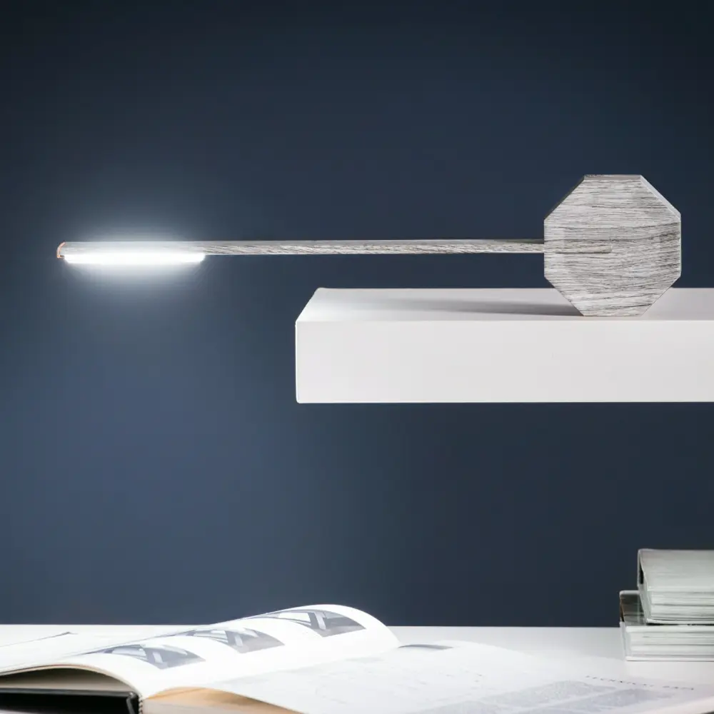 Octagon One przenośna lampa biurkowa. Ash