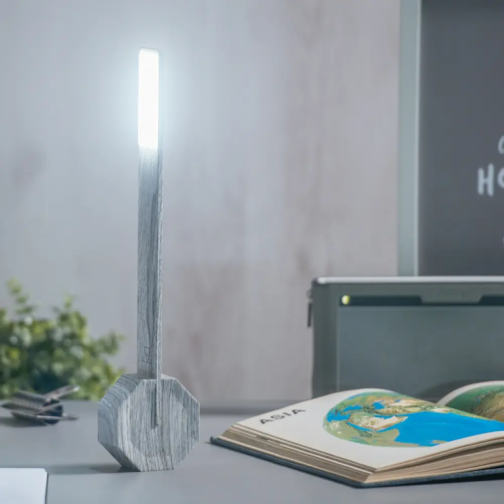 Octagon One przenośna lampa biurkowa. Ash - obrazek 4
