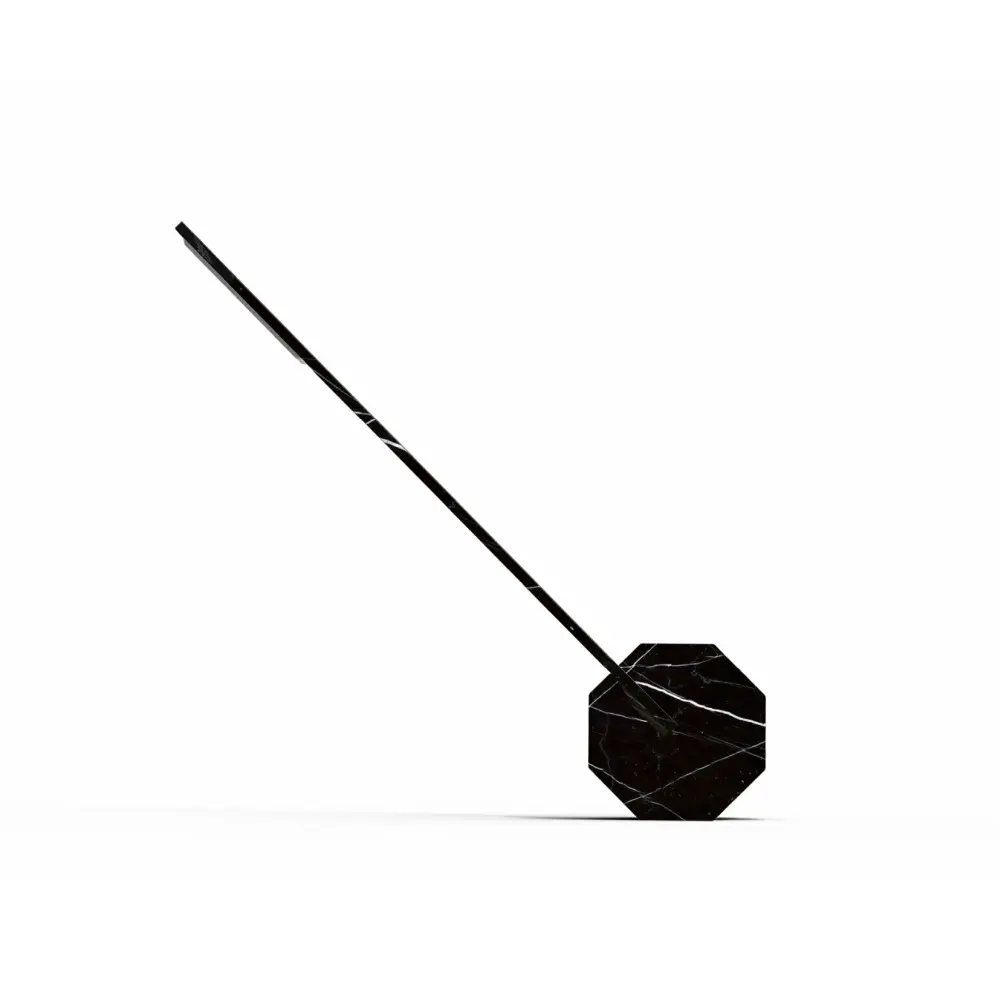 Octagon One przenośna lampa biurkowa. Czarny marmur - obrazek 6