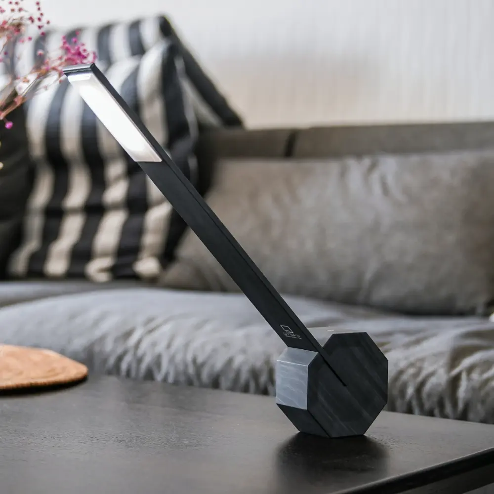 Octagon One przenośna lampa biurkowa. Czarny - obrazek 4