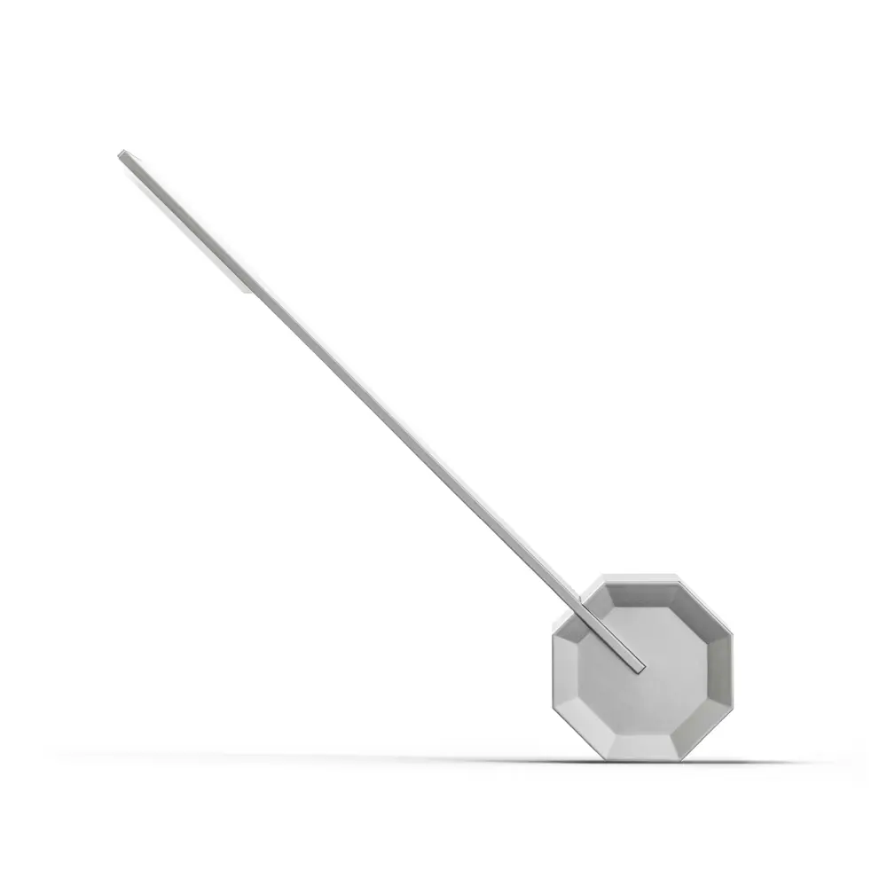 Octagon One przenośna lampa biurkowa. Aluminium - obrazek 7