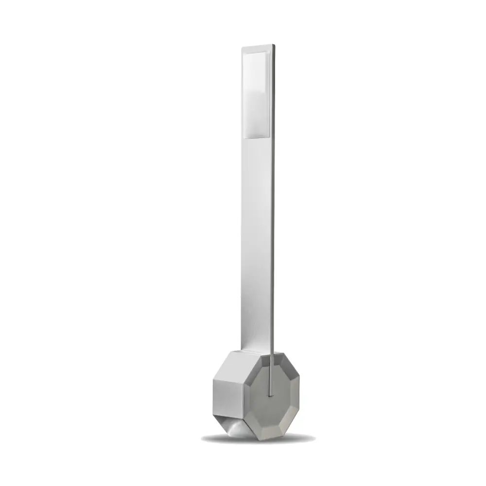 Octagon One przenośna lampa biurkowa. Aluminium - obrazek 3