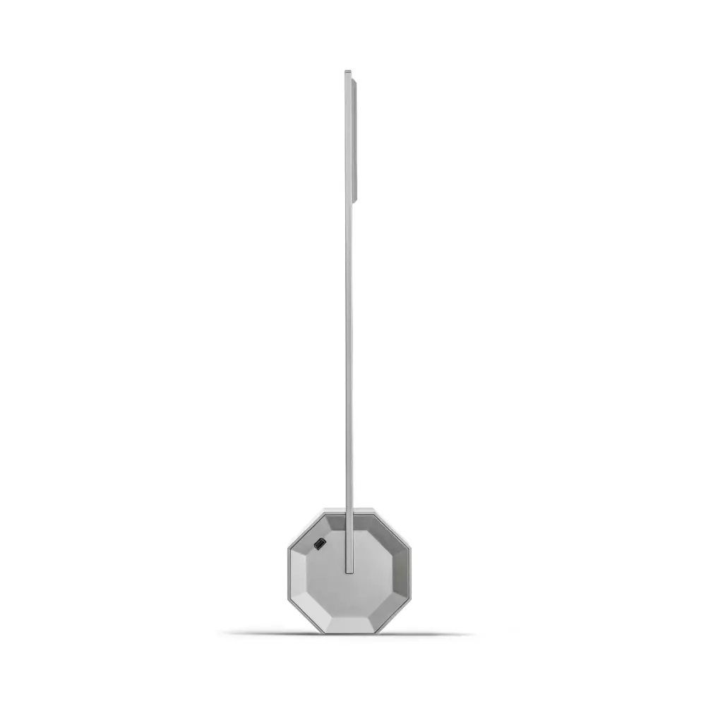 Octagon One przenośna lampa biurkowa. Aluminium - obrazek 2