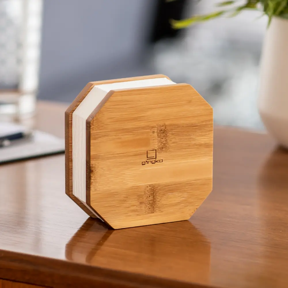 Inteligentna lampa akordeonowa Natural Bamboo Wood