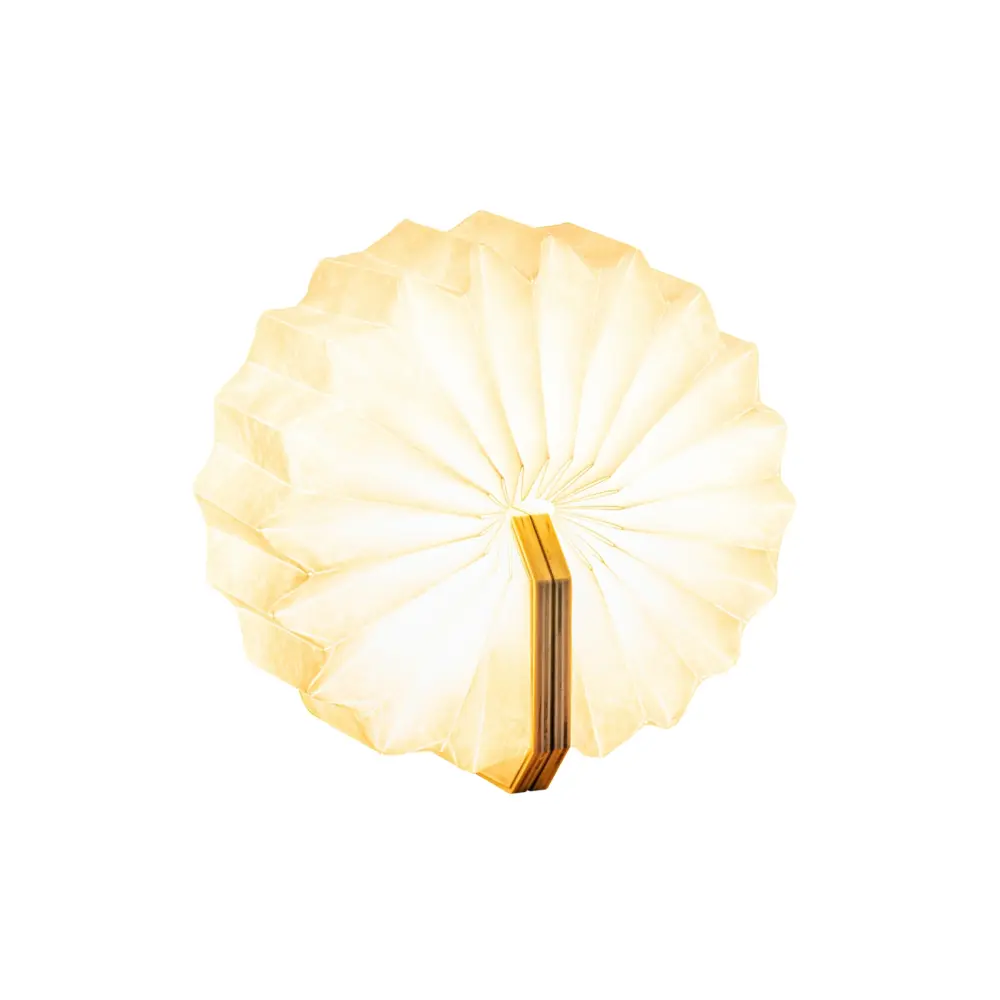 Inteligentna lampa akordeonowa Natural Bamboo Wood - obrazek 12