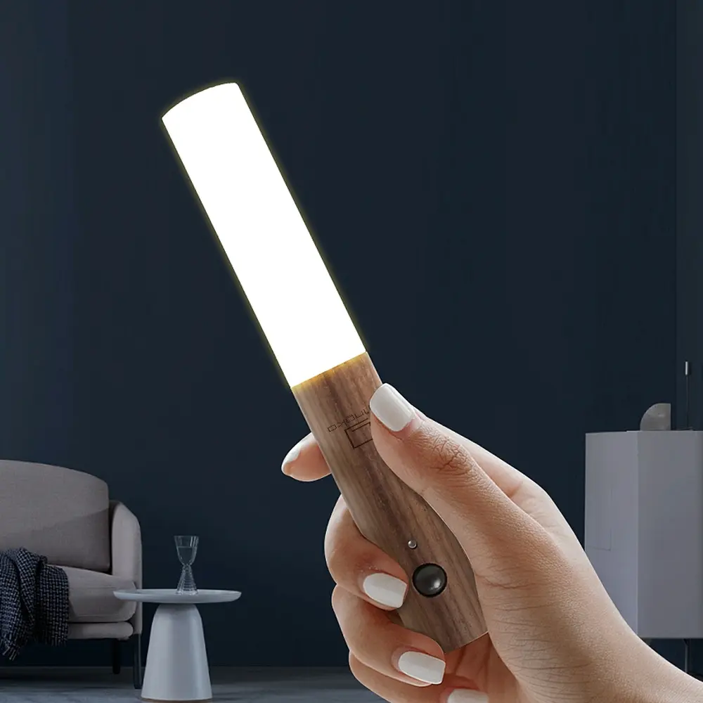 Lampa Smart Baton Light Natural Walnut Wood - obrazek 8