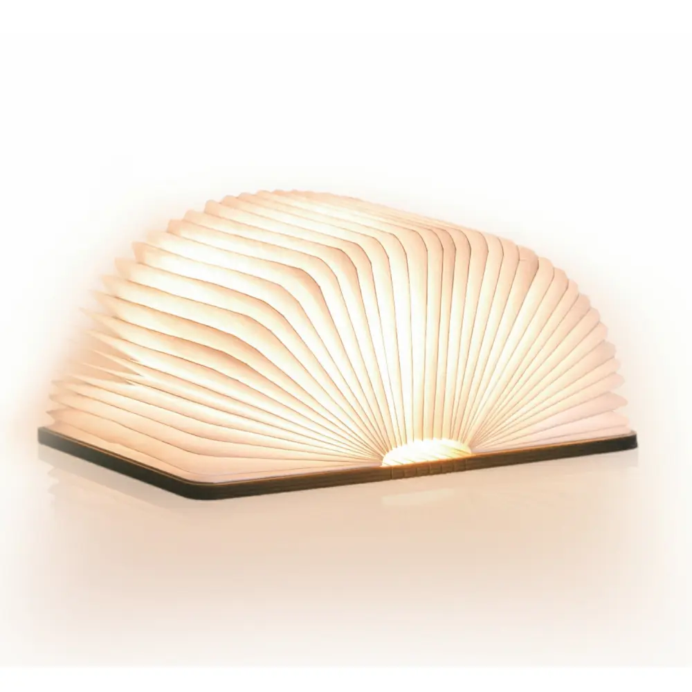 Mini Lampa książka Smart Book Maple - wykończenie naturalne drewno - obrazek 5