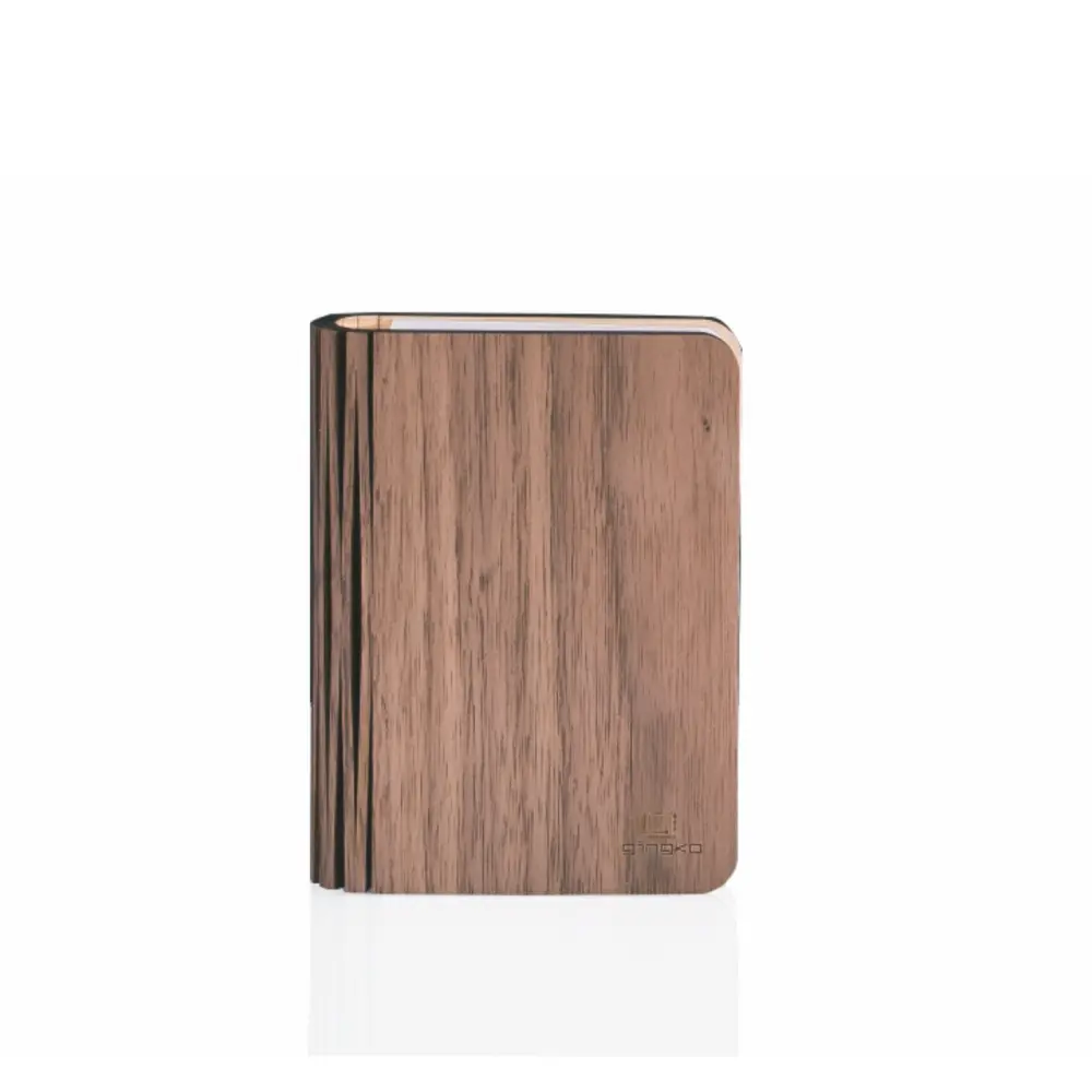 Mini Lampa książka Smart Book Walnut - wykończenie naturalne drewno - obrazek 4