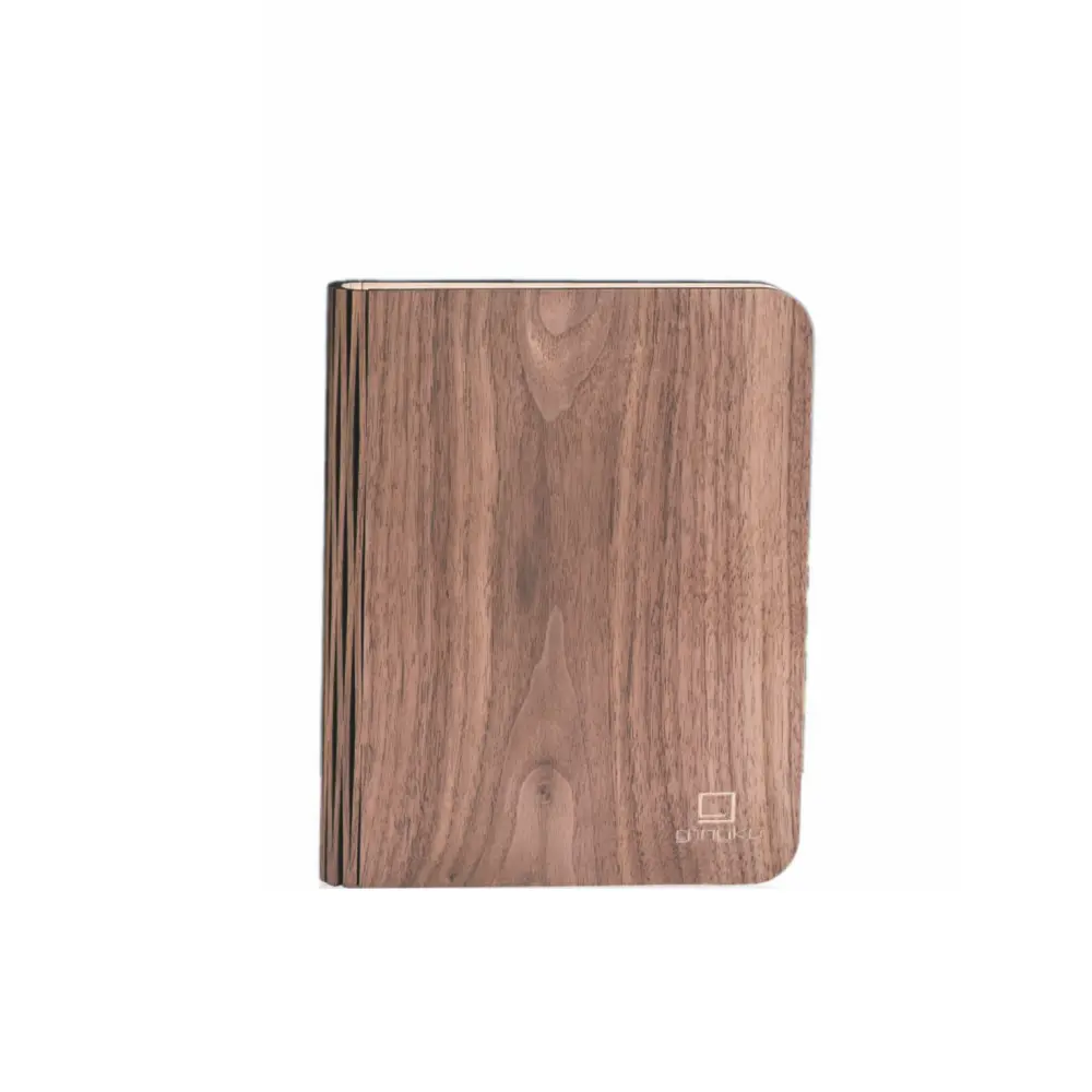 Duża lampa książka Smart Book Walnut - wykończenie naturalne drewno - obrazek 2