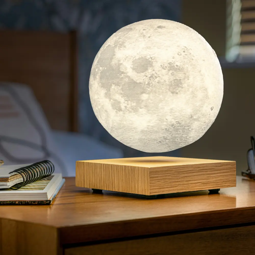 Lampa Smart Moon White Ash Wood - obrazek 4