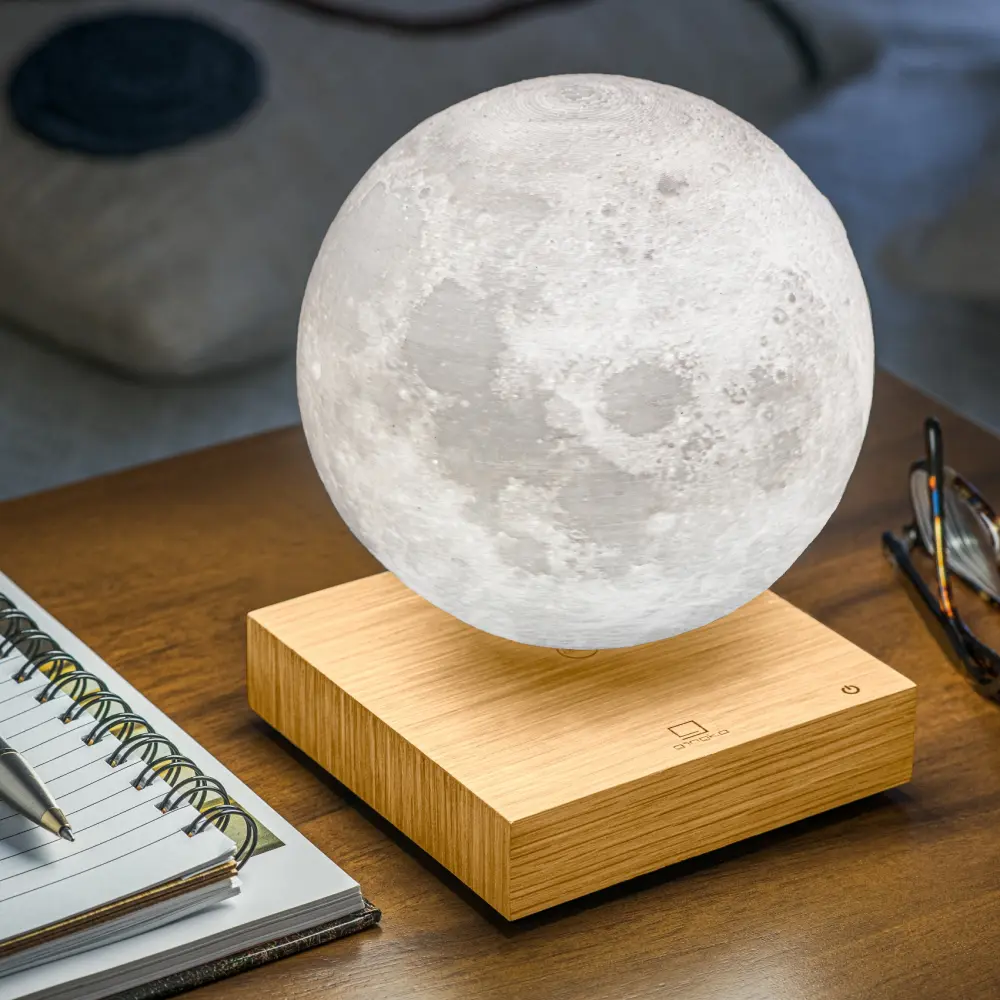 Lampa Smart Moon White Ash Wood - obrazek 7