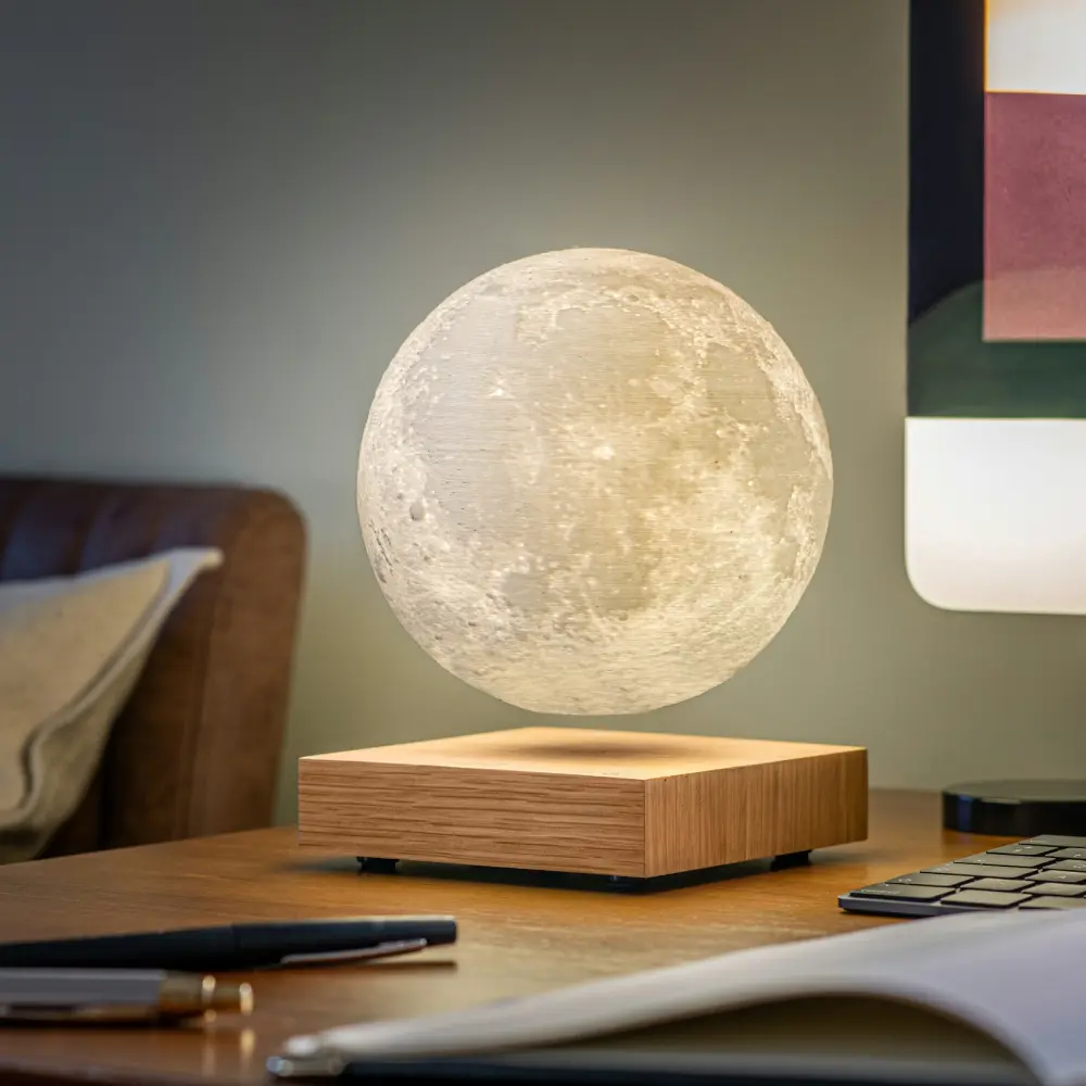 Lampa Smart Moon White Ash Wood - obrazek 8