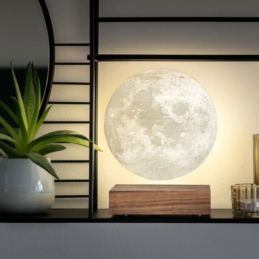 Lampa Smart Moon Natural Walnut Wood - obrazek 8