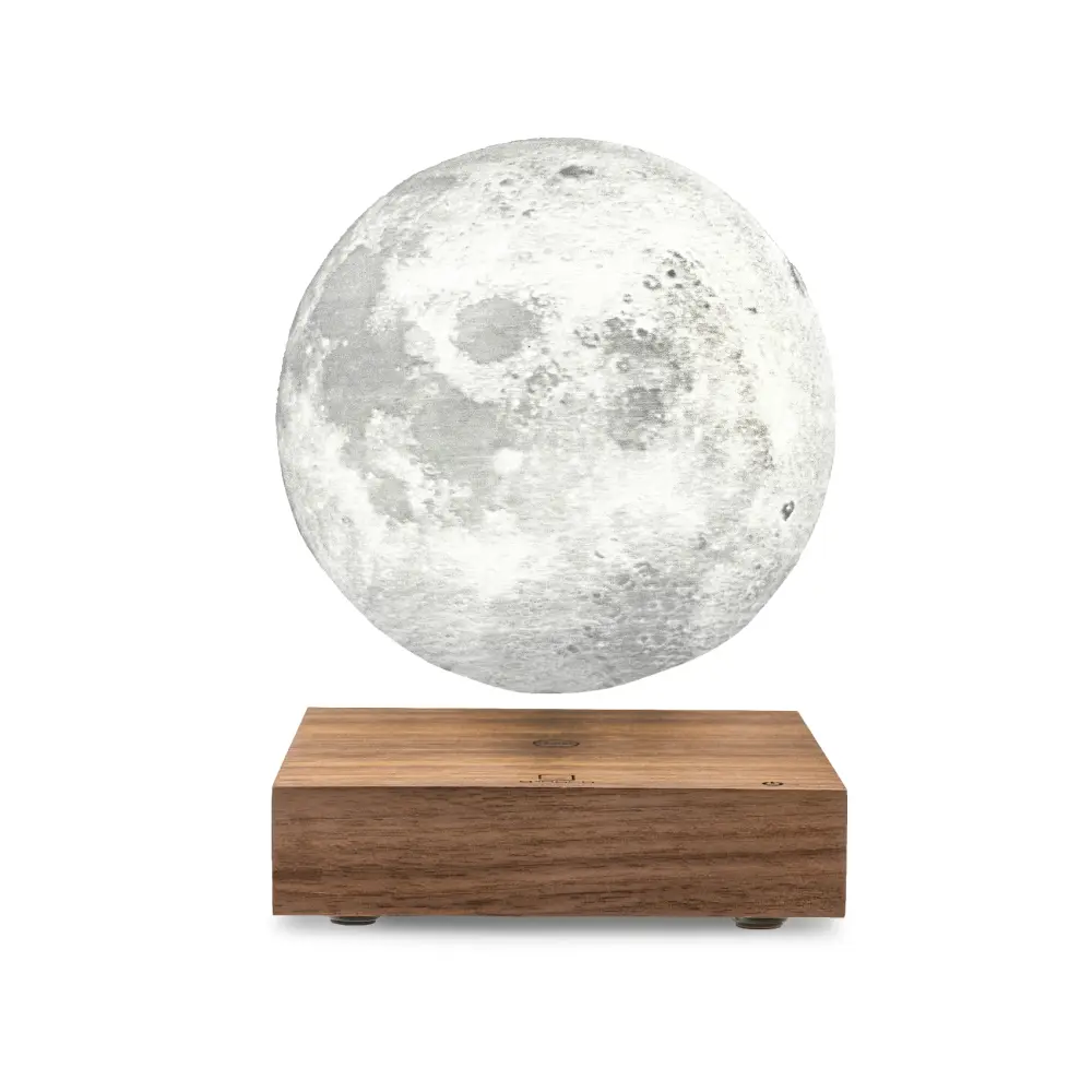 Lampa Smart Moon Natural Walnut Wood - obrazek 6