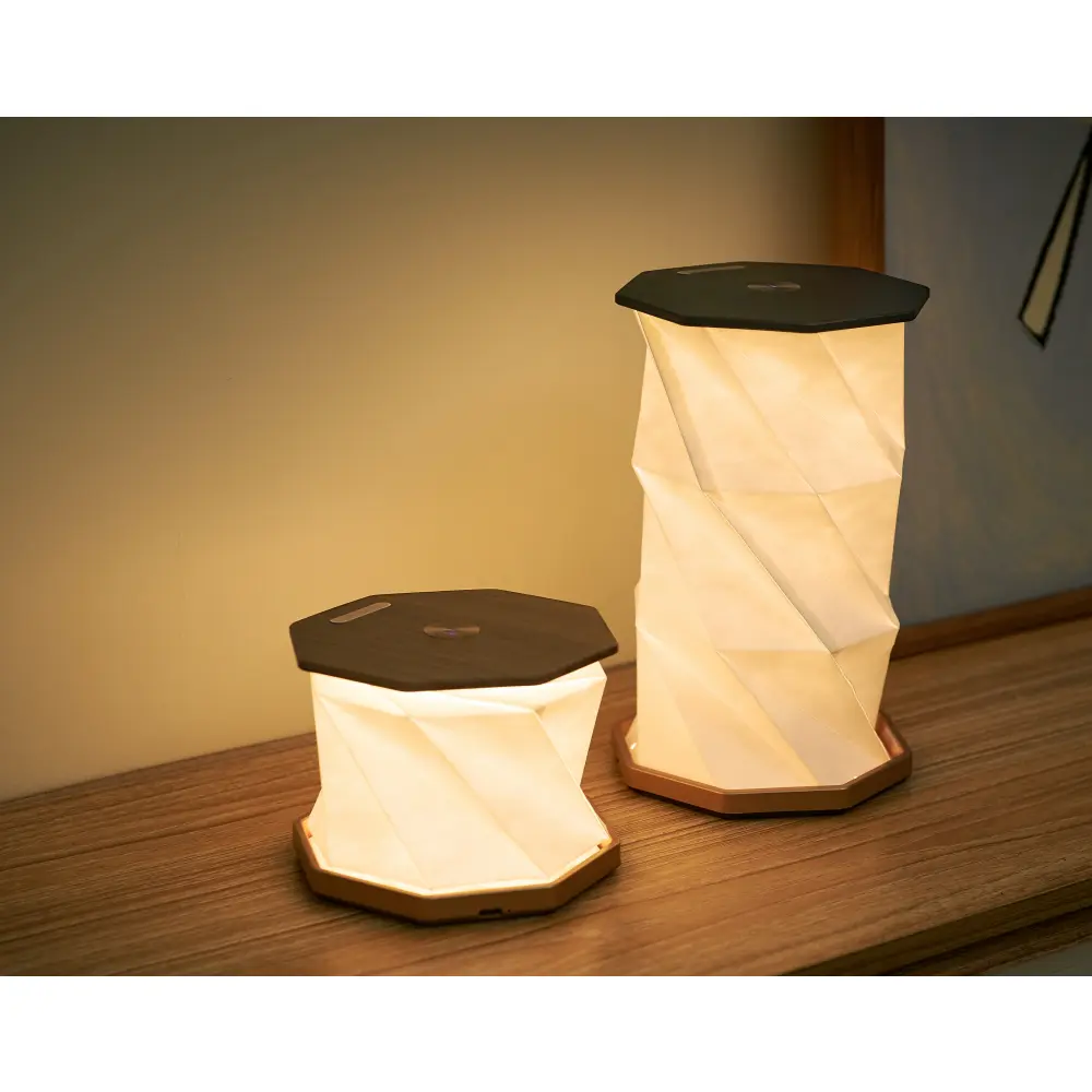 Lampa Twist Hexagon Walnut Design - obrazek 9